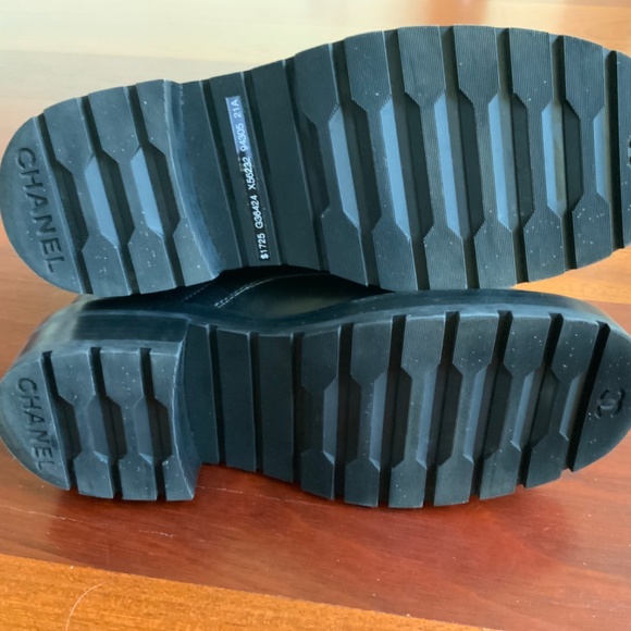 Chanel Quilted Combat Boots in Size 36.5 with Box & Dust bags. - Picture 5 of 10